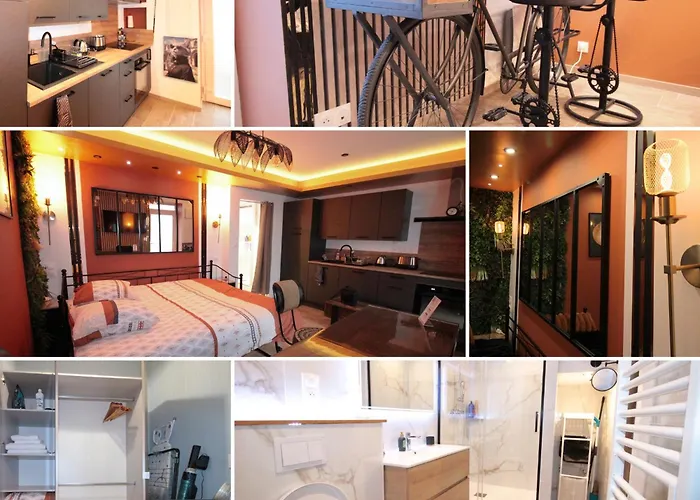 Luxury Studio, Rez De Chaussee, Parking Prive Video Surveillance, Canape Haute Qualite Convertible Couchage 2 Personnes, Centre Ville Proche, Restaurant, Boulangerie 2 Minutes A Pied, Terrasse - 800Metre Carre De Terrain - Gere Par Presta-Zen\'Service